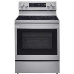 LG 6.3 cu. ft. Smart Wi-Fi Enabled Electric Range with Air Fry and InstaView - Stainless Steel