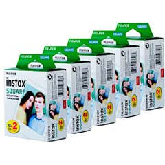 Fujifilm Instax Square Film - 100 Exposures - White