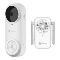 EZViz 2K Wi-Fi Camera Battery-Powered Doorbell Kit