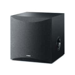 Yamaha 8" Powered 100 Watts Peak with Active Servo Technology II Home Subwoofer - Black