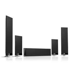 KEF T205 5.0 Channel Home Theater Speaker System - Black