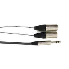 Digi Flex 6ft 1 / 4 TRS to 2x XLR Male Patch Cord