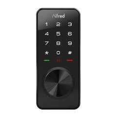 Alfred DB1-A Smart Deadbolt Lock with Touchscreen Keypad Pin, Key and Bluetooth - Black