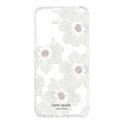 Kate Spade Protective Hardshell Clear Case for Samsung Galaxy S22+ - Cream Hollyhock