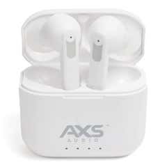 AXS Audio Active Noise Cancelling High Definition Bluetooth Earbuds - White