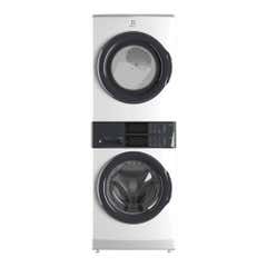 Electrolux Laundry Tower Single Unit Front Load 5.1 Cu. Ft. I.E.C Washer and 8 Cu. Ft. Electric Dryer White