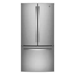 GE 33" 18.6 cu.ft. Counter-Depth French-Door Refrigerator w. Internal Ice Water Dispenser Stainless Steel