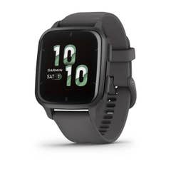 Garmin Venu Sq 2 - 40mm - Slate Aluminum Bezel with Shadow Gray Case and Silicone Band