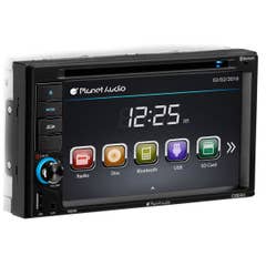 Planet Audio P9628B Double DIN Bluetooth DVD 6.2" Touchscreen Car Stereo